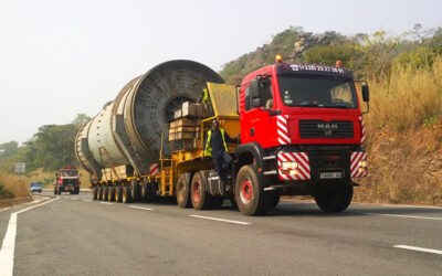 Transport d’un broyeur de 125T à Malbazar au Niger