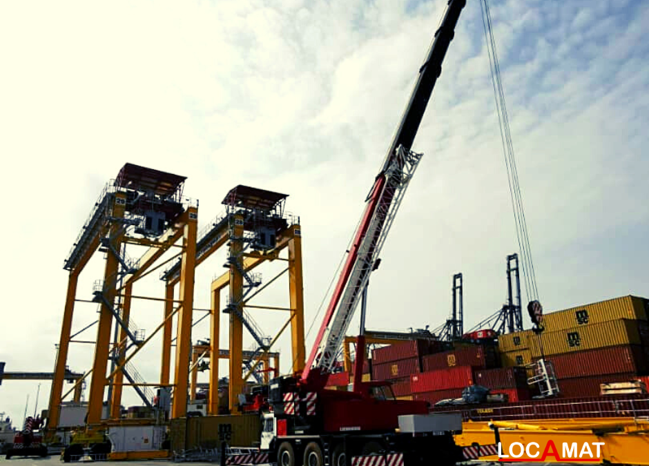 Montage de portiques RTG