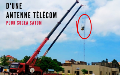 Démontage d’une antenne de télécommunication pour SOGEA SATOM