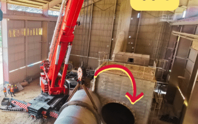 Mise en place d’un four sécheur 65t SNPT – Installation