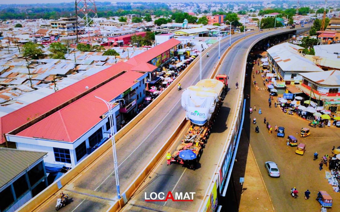 Quand 650 tonnes traversent l&rsquo;Afrique de l&rsquo;Ouest : dans les coulisses d&rsquo;une mission hors normes menée par Locamat