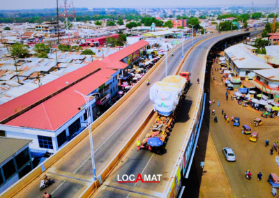 Transport exceptionnel de 650 tonnes sur plus de 1200 Km - Takoradi Ghana à Ouagadougou Burkina Faso
