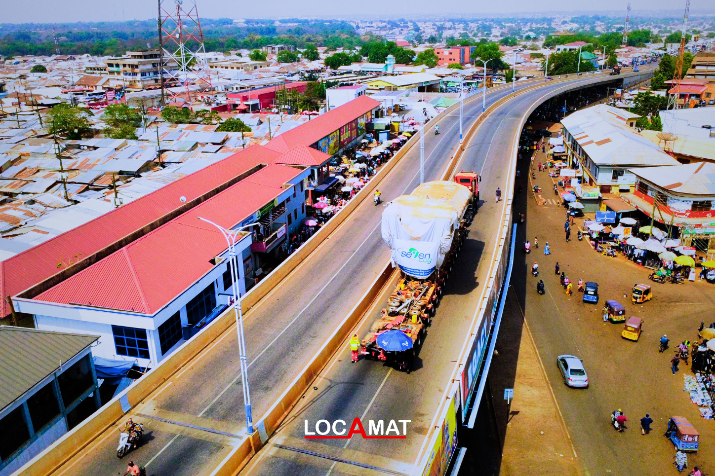 Transport exceptionnel de 650 tonnes sur plus de 1200 Km - Takoradi Ghana à Ouagadougou Burkina Faso